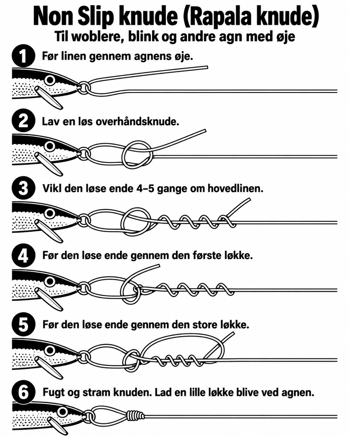 Non Slip / Rapala knude trin for trin