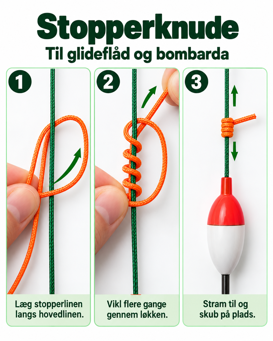 Stopperknude trin for trin
